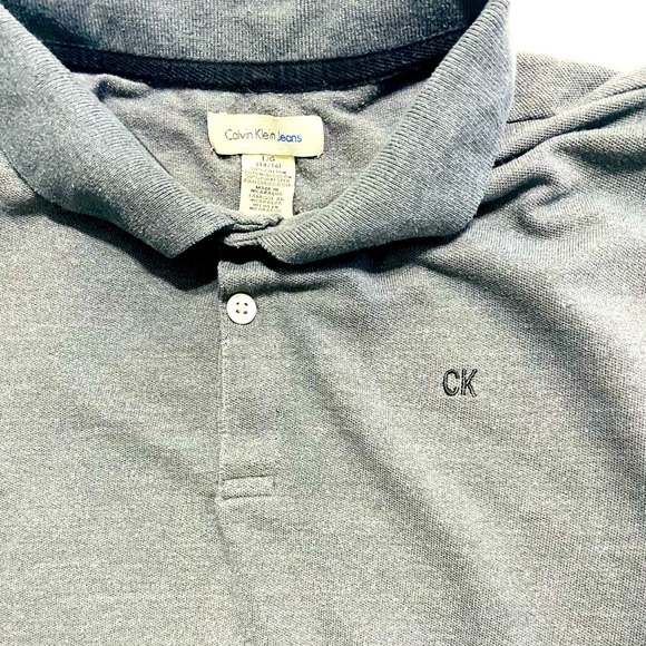 Gray Kids Polo by Calvin Klein - Picture 9 of 9